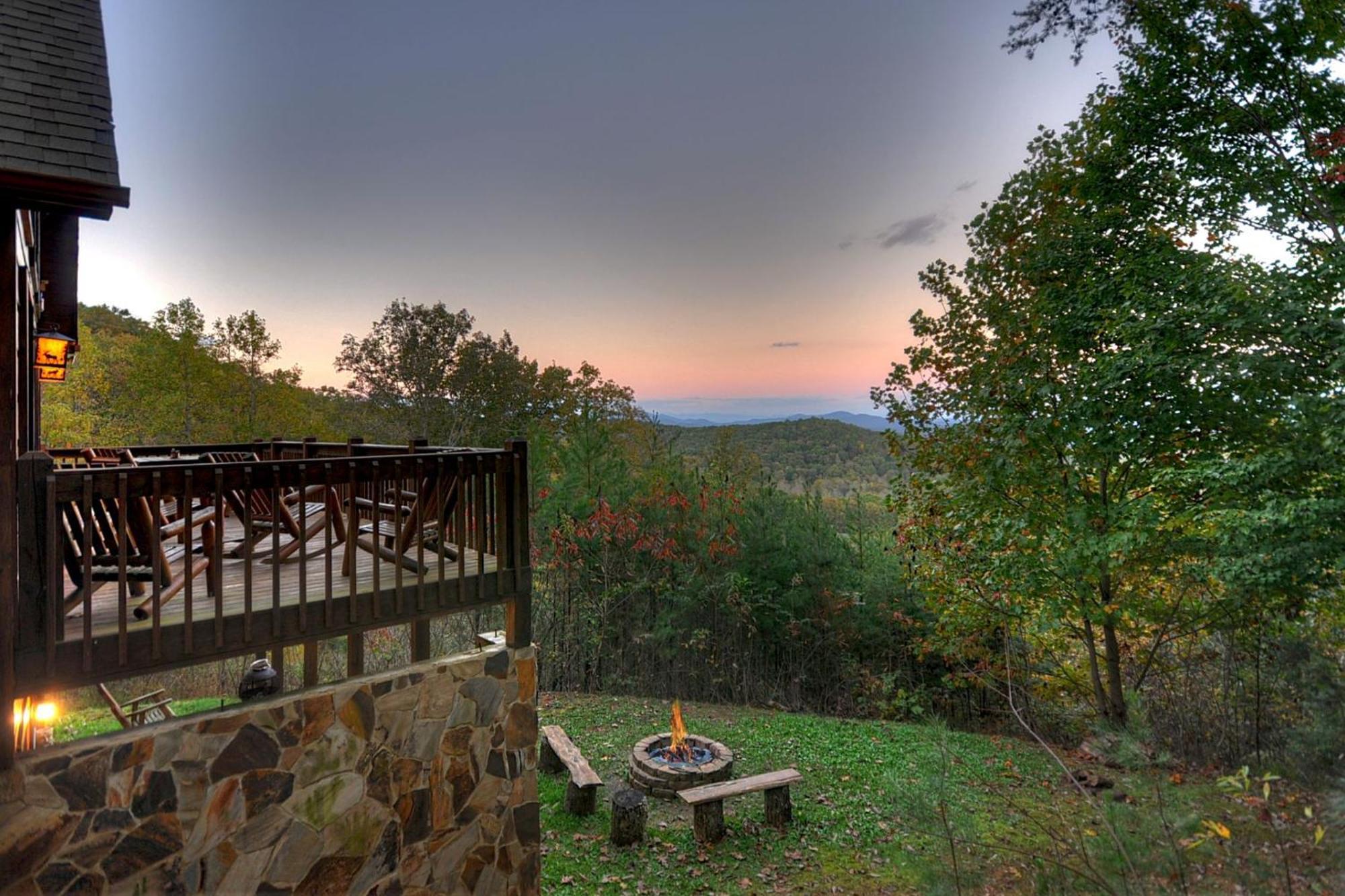 The View Sweeping Mountain Views Gas Fireplace Game Room Hot Tub Blue Ridge Zewnętrze zdjęcie